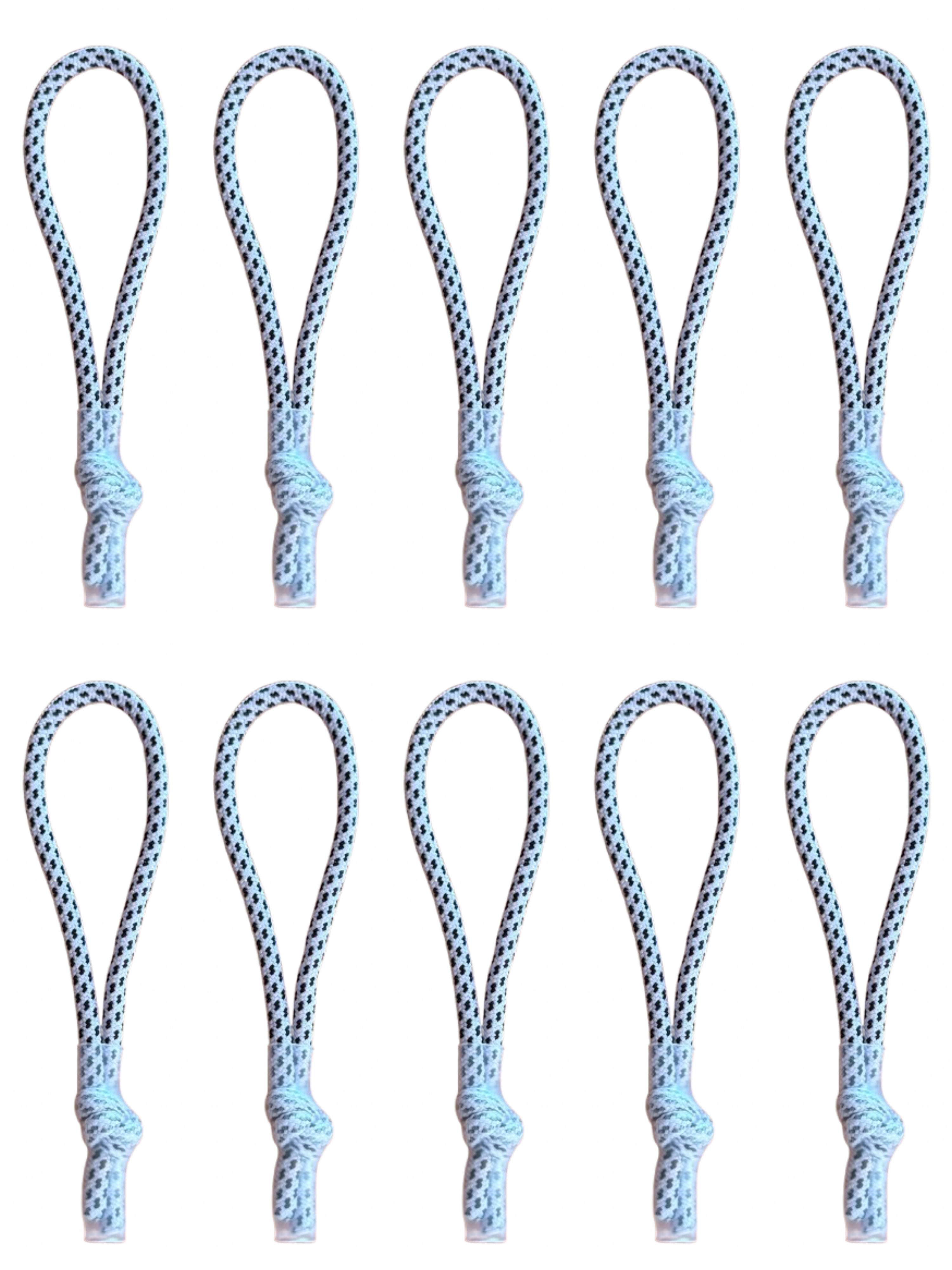 Zippery 10szt. Biały/Czarny